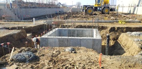 New elevator pit for middle/high school. 
